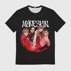 Мужская футболка 3D Maneskin Манескин рок