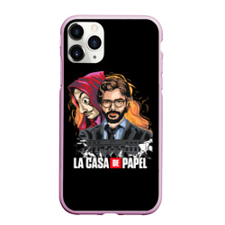 Чехол для iPhone 11 Pro Max матовый Бумажный профессор LA Casa de Papel