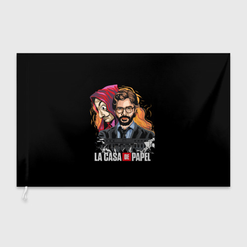 Флаг 3D Бумажный профессор LA Casa de Papel - фото 3