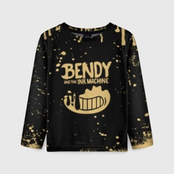 Детский лонгслив 3D Bendy and the Ink machine брызги красок