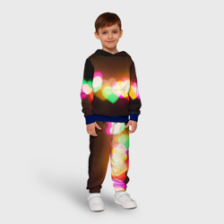 Детский костюм с толстовкой 3D Горящие сердца всех цветов радуги  - фото 2