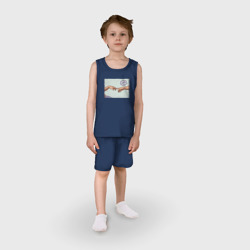 Детская пижама с шортами хлопок Опути мем искусство - фото 2