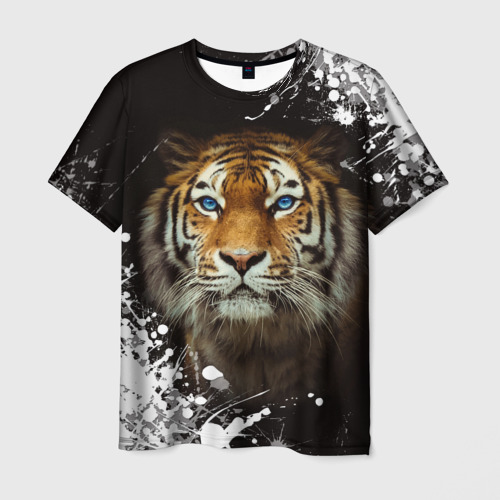 Мужская футболка с принтом Год тигра/2022, вид спереди №1