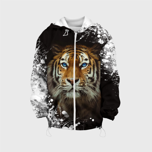 Детская куртка 3D Год тигра/2022, цвет белый