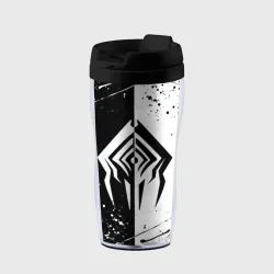 Термокружка-непроливайка Warframe Stalker black white Сталкер
