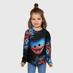 Детский лонгслив 3D Хаги Ваги лицо монстра Poppy Playtime - фото 2