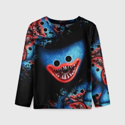 Детский лонгслив 3D Хаги Ваги лицо монстра Poppy Playtime
