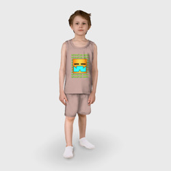 Детская пижама с шортами хлопок Geometry Dash классика уровень - фото 2