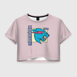 Женская футболка Crop-top 3D Mr Beast Japan Full Print