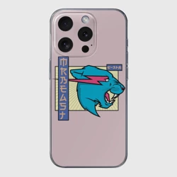 Чехол для iPhone 15 Pro силиконовый с защитой камеры Mr Beast Japan Full Print