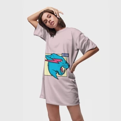 Платье-футболка 3D Mr Beast Japan Full Print - фото 2