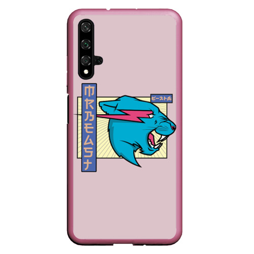 Чехол для Honor 20 Mr Beast Japan Full Print, цвет малиновый