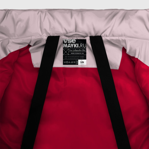 Женская зимняя куртка Oversize Mr Beast Japan Full Print, цвет красный - фото 7