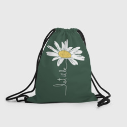 Рюкзак-мешок 3D Let it be - цветок ромашка