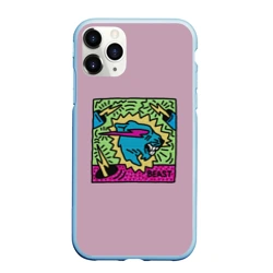 Чехол для iPhone 11 Pro Max матовый Mr Beast Drawing Full Print