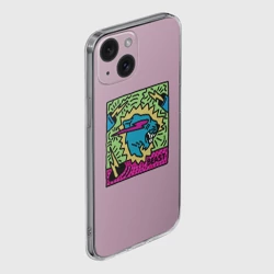 Чехол для iPhone 15 силиконовый с защитой камеры Mr Beast Drawing Full Print - фото 2
