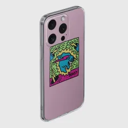 Чехол для iPhone 15 Pro Max силиконовый с защитой камеры Mr Beast Drawing Full Print - фото 2