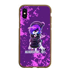 Чехол для iPhone XS Max матовый Murder Drones Uzi Дроны-убийцы