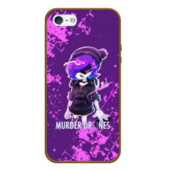 Чехол для iPhone 5/5S матовый Murder Drones Uzi Дроны-убийцы