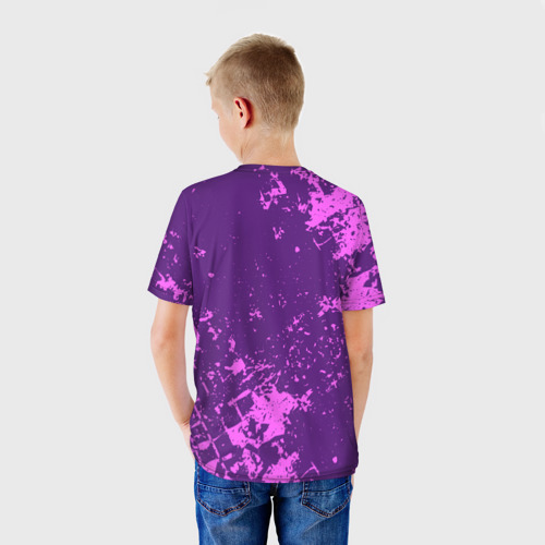 Детская футболка 3D с принтом Murder Drones Uzi Дроны-убийцы, вид сзади #2