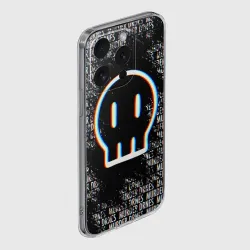 Чехол для iPhone 15 Pro силиконовый с защитой камеры Murder Drones glitch Дроны-убийцы глитч - фото 2