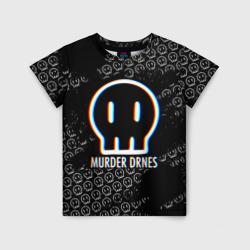 Детская футболка 3D Murder Drones logo Дроны-убийцы логотип