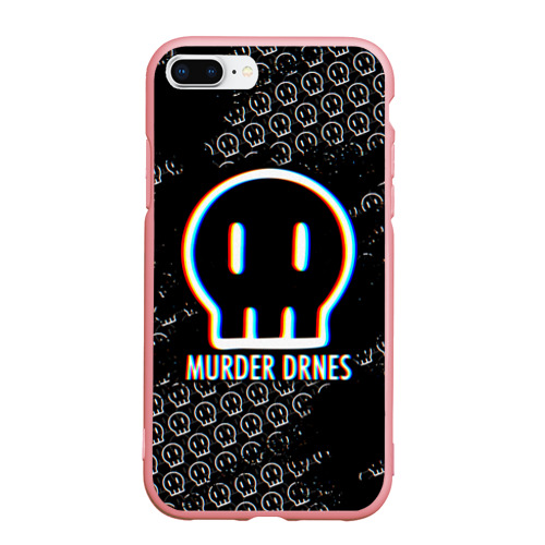 Чехол для iPhone 7Plus/8 Plus матовый Murder Drones logo Дроны-убийцы логотип, цвет баблгам