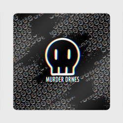 Магнит виниловый Квадрат Murder Drones logo Дроны-убийцы логотип