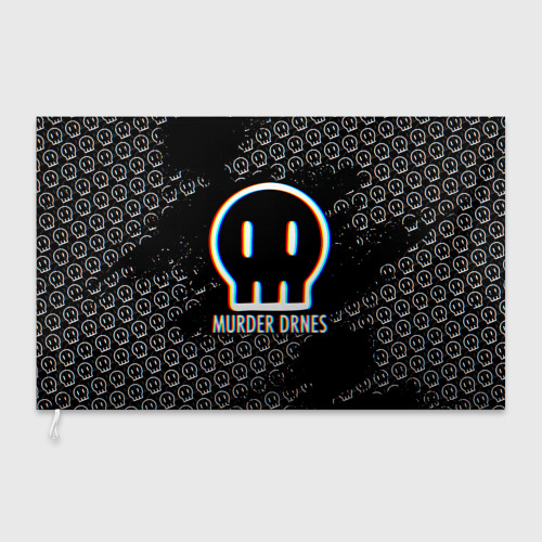 Флаг 3D Murder Drones logo Дроны-убийцы логотип - фото 3