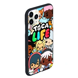 Чехол для iPhone 11 Pro Max матовый Toca Life персонажи из игры - фото 2