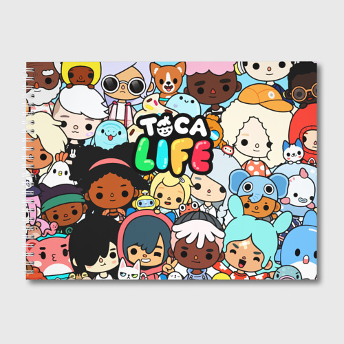 Альбом для рисования Toca Life персонажи из игры