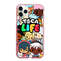 Чехол для iPhone 11 Pro Max матовый Toca Life персонажи из игры