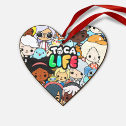 Деревянная игрушка Сердце Toca Life персонажи из игры