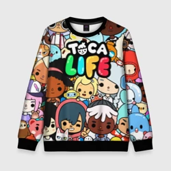 Детский свитшот 3D Toca Life персонажи из игры