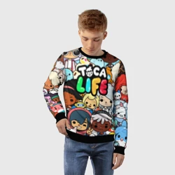 Детский свитшот 3D Toca Life персонажи из игры - фото 2