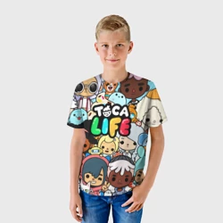 Детская футболка 3D Toca Life персонажи из игры - фото 2