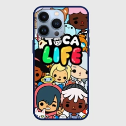 Чехол для iPhone 13 Pro Toca Life персонажи из игры
