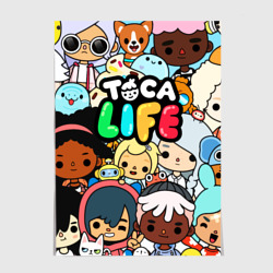 Постер Toca Life персонажи из игры