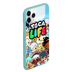 Чехол для iPhone 11 Pro Max матовый Toca life персонажи - фото 2