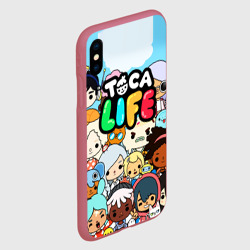 Чехол для iPhone XS Max матовый Toca life персонажи - фото 2