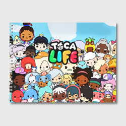 Альбом для рисования Toca life персонажи