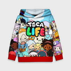 Детская толстовка 3D Toca life персонажи