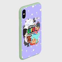 Чехол для iPhone XS Max матовый Toca Boca все персонажи Тока Бока - фото 2
