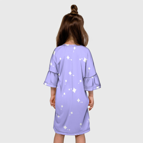 Детское платье 3D с принтом Toca Boca | все персонажи Тока Бока, вид сзади #2