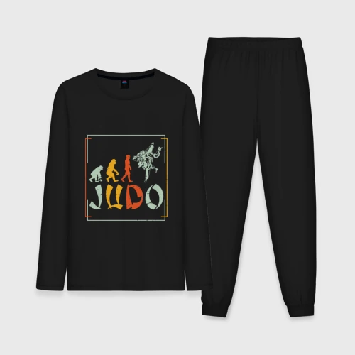 Мужская пижама с лонгсливом хлопок Judo Warriors