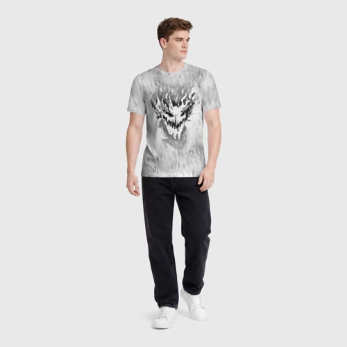 Мужская футболка 3D с принтом ZXC SF, вид сбоку #3