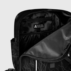 Рюкзак с принтом Майнкрафт: Эндермен для женщины, вид на модели спереди №5. Цвет основы: белый