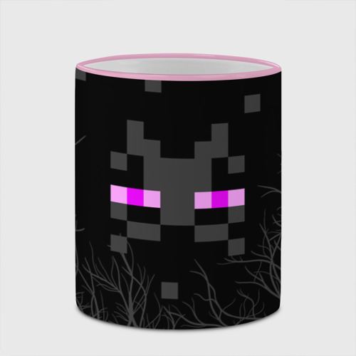 Кружка с полной запечаткой Майнкрафт: Эндермен, цвет Кант розовый - фото 4