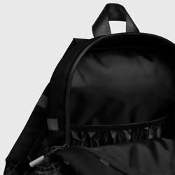 Рюкзак с принтом Майнкрафт: Эндермен для ребенка, вид на модели спереди №4. Цвет основы: белый