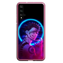 Чехол для Honor 20 Sukuna Jujutsu Kaisen neon сукуна неон